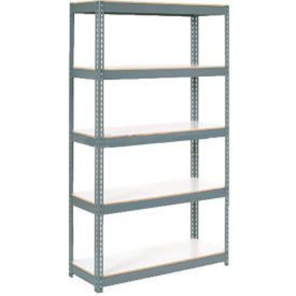 Global Equipment Extra Heavy Duty Shelving 48Wx12Dx60H 6 Shelves 1500 lbs. Cap. Per Shelf GRY 716978